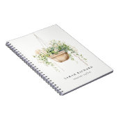 Carnet Hanging Floral House Plante Aquarelle Botanique (Côté Droit)