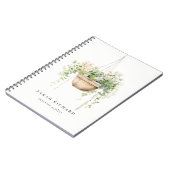 Carnet Hanging Floral House Plante Aquarelle Botanique (Côté gauche)