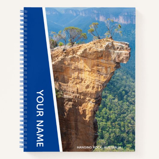 Carnet Hanging Rock, Blue Mountains Australie, Blue (Devant)