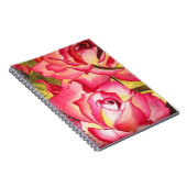 Carnet Hannah Gordon rose rose aquarelle art (Côté Droit)