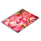 Carnet Hannah Gordon rose rose aquarelle art (Côté gauche)