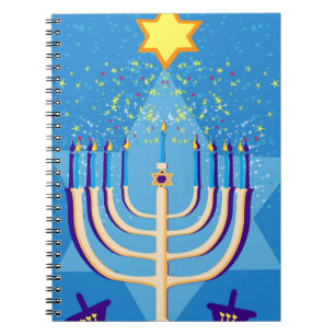 Carnet hanoukka menorah