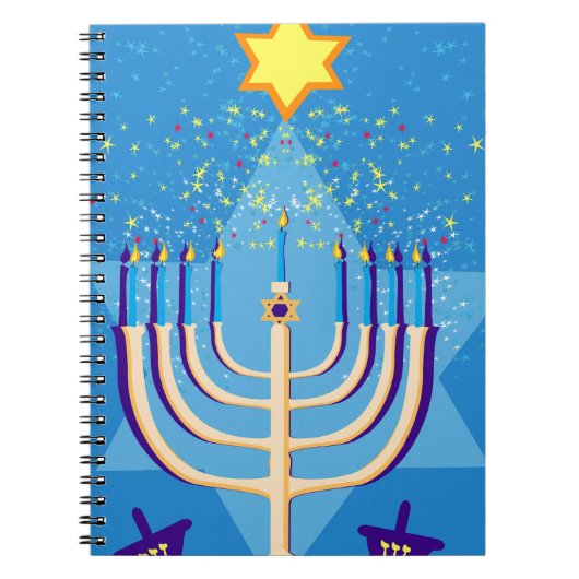 Carnet hanoukka menorah (Devant)