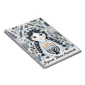 Carnet Hanoukka Sameach Radiance Spiral Photo (Côté Droit)