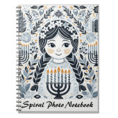 Carnet Hanoukka Sameach Radiance Spiral Photo (Devant)
