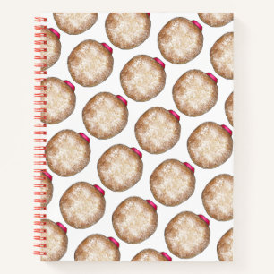 Carnet Hanoukka Sufganiyot Jelly Doughnut Donut Chanukah