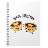 Carnet Hap-Pie Christmas Funny Christmas Pie Pun (Devant)