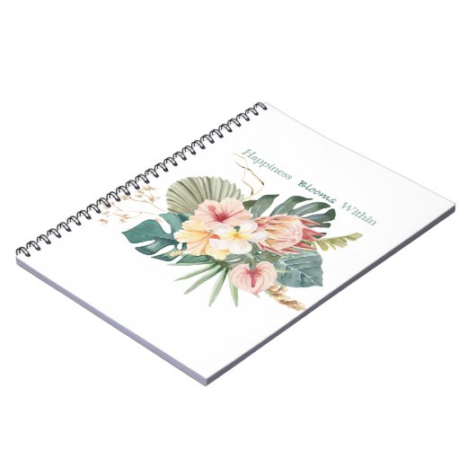 Carnet Happiness Blooms Within (Côté gauche)