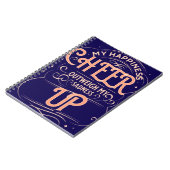 CARNET  HAPPINESS CHEER UP  SPIRAL NOTEBOOK  (Côté gauche)
