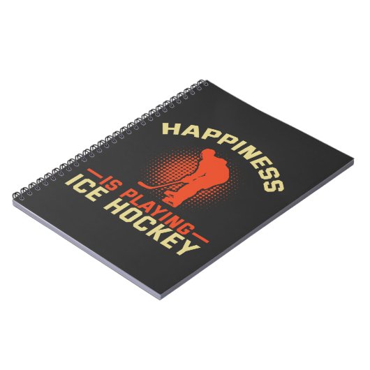 Carnet Happiness is Playing Ice Hockey (Côté gauche)