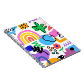 Carnet Happy and colorful abstract designs (Côté Droit)