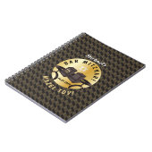 Carnet Happy Bar Mitzvah 20XX Tefillin or décoratif (Côté gauche)