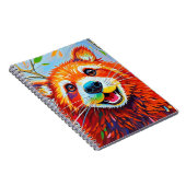 Carnet Happy Bear Expressive animal art abstrait (Côté Droit)