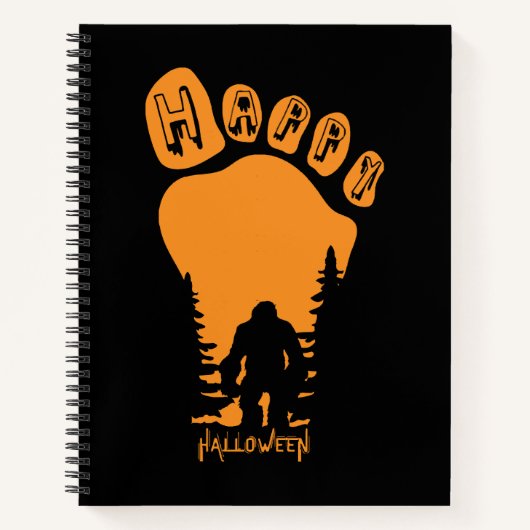 Carnet Happy Big Foot Halloween (Devant)