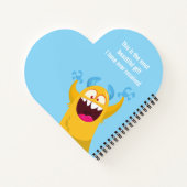 Carnet Happy Birthday FUN Monsters kids (Dos)
