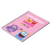 Carnet Happy Birthday FUN Monsters kids (Côté gauche)