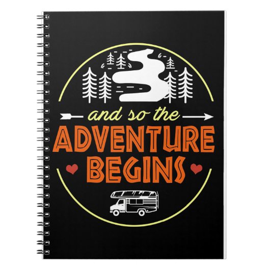 Carnet Happy Camper Camping Aventure commence (Devant)