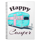 Carnet Happy Camper Trailer Camping (Devant)