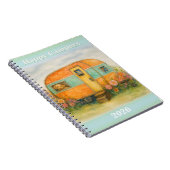 Carnet Happy Campers 2025 Spiral Notebook — Retro Caravan (Côté Droit)