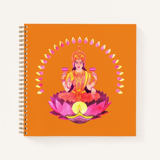 Carnet Happy Diwali - Deepalavi Lakshmi Goddess 1 (Devant)