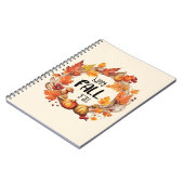 Carnet Happy Fall Y'all - Citrouille & Autumn Leaves Wrea (Côté gauche)