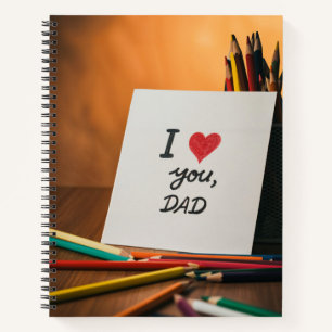 Carnet happy father day card from a kid