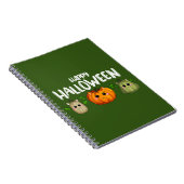 Carnet Happy Halloween citrouille blanc (Côté Droit)