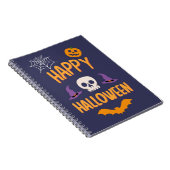 Carnet Happy Halloween éffrayant citrouille chauve-souris (Côté Droit)