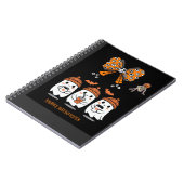 Carnet Happy Halloween – fantômes café mignons (Côté gauche)