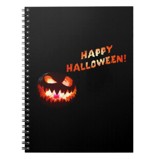 Carnet HAPPY HALLOWEEN - Jack-O-Lantern (Devant)