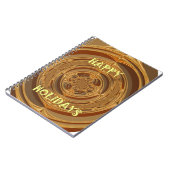 Carnet Happy Holidays Circle Art Print/Design (Côté gauche)