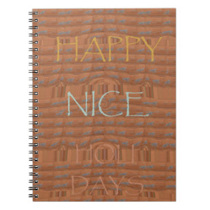 Carnet Happy Holidays Zebra Art Print