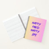 Carnet Happy Mind Spiral Notebook – Motivational (Intérieur)