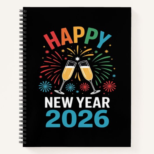Carnet Happy New Year 2026 Party Funny New Years Eve 2026 (Devant)