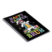 Carnet Happy Pâques Bruh Dabbing Bunny Lapin Bro (Côté Droit)