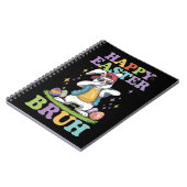 Carnet Happy Pâques Bruh Dabbing Bunny Lapin Bro (Côté gauche)