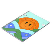 Carnet Happy Retro Sun Over Rolling Hills (Côté gauche)