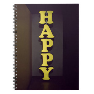 Carnet #Happy Sign Typographic Image Happy Type Word Text