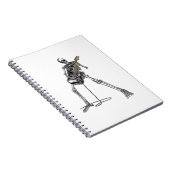 Carnet Happy Skeleton Guitar Guy Éffrayant Halloween (Côté Droit)