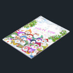 Carnet Happy Snowman Le Festival de Merry Christmas Funny<br><div class="desc">Joyeux Snowmans Joyeux Noël Fête Dessin Drôle Dessin Dessin Dessin Dessin Célébration Snowman - Choisissez / Ajoutez votre texte unique / Police / Couleur - Faites votre cadeau spécial - Redimensionnez et déplacez ou retirez et ajoutez des éléments / image avec outil de personnalisation ! - Dessin et design par...</div>