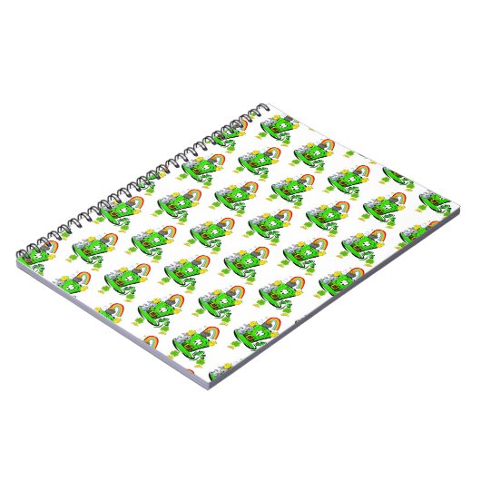 Carnet Happy St. Patrick's Day Rabbit Notebook (Côté gauche)