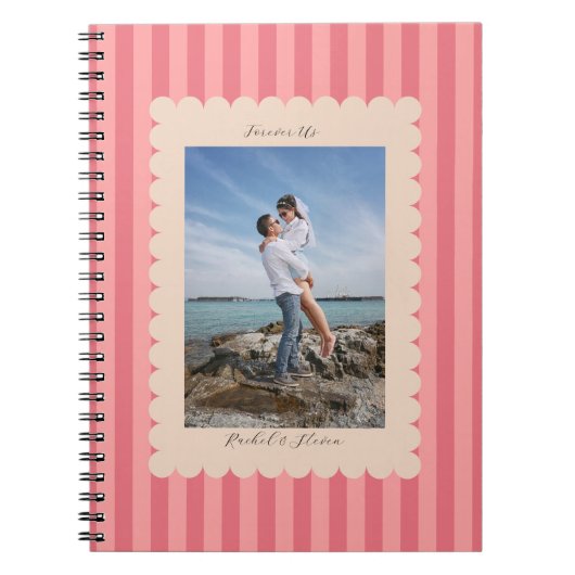 Carnet Happy Valentine's Day Custom Photograph Modern (Devant)