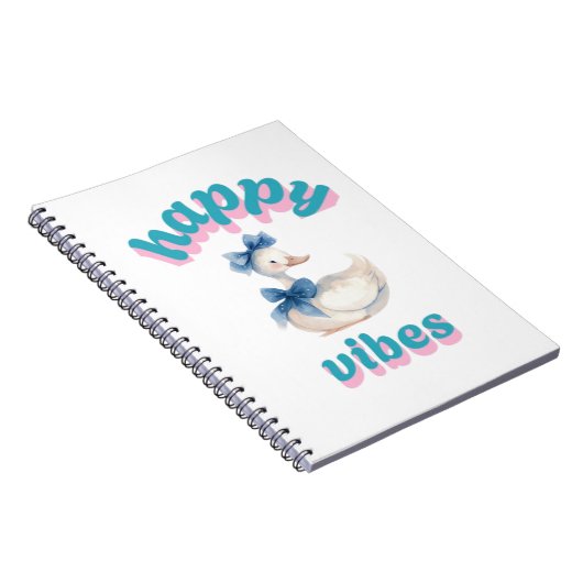 Carnet Happy Vibes Duck Notebook (Côté Droit)