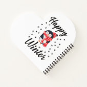 Carnet Happy Winter, mignon Penguin (Dos)