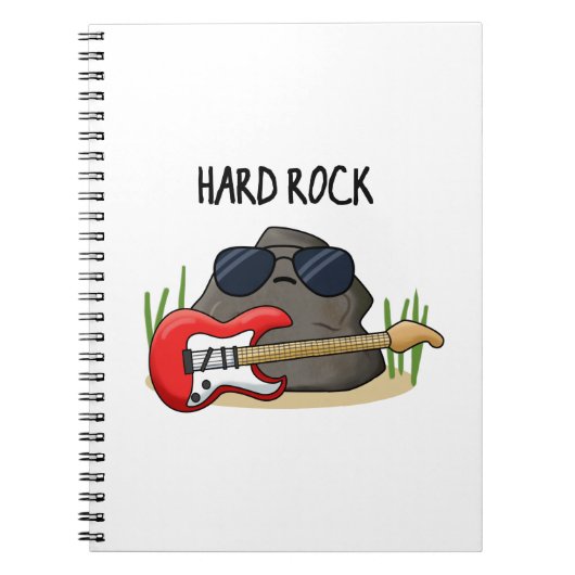 Carnet Hard Rock Funny Geology Music Pun (Devant)
