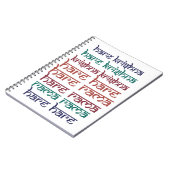 Carnet Hare Krishna Hare Krishna Mantra Chantant l'hindou (Côté gauche)