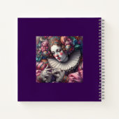 Carnet "Harlequin baroque Elégance - Artistic Spiral Note (Dos)