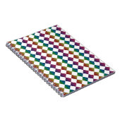 Carnet Harlequin multicolore couleur Diamond Checker (Côté Droit)