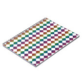 Carnet Harlequin multicolore couleur Diamond Checker (Côté gauche)