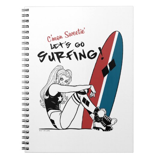 Carnet Harley Quinn - Allons surfer (Devant)